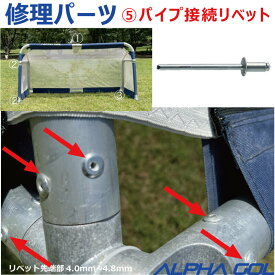 【修理部品】部品 ALPHA GOL アルファゴール用　修理パーツ　5）リベット（先端部4.0mm~4.8mm）10本入り　4FT,5FT,6FT,2M用【 ナカジマスポーツ 】