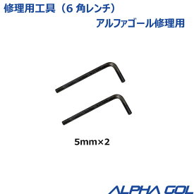【修理部品】部品 ALPHA GOL アルファゴール用　修理工具　6角レンチ5mm　2本　4FT,5FT,6FT,2M用【 ナカジマスポーツ 】