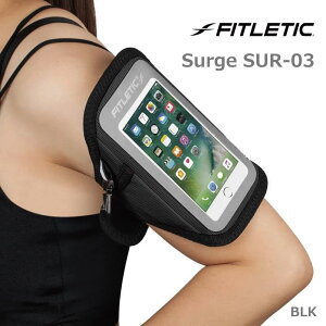 FITLETIC �t�B�b�g���e�B�b�N �����j���O �A�[���o���h �T�[�W Surge SUR-03 BLK �u���b�N/iPhone13�Ή�/Galaxy S21 FE�Ή�/�X�}�z�|�[�`/�^�b�`�p�l���Ή�/�g������/�W���O/�o�C�N/���]��/�o�R/�g���b�L��