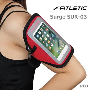 FITLETIC �t�B�b�g���e�B�b�N �����j���O �A�[���o���h �T�[�W Surge SUR-03 RED ���b�h/iPhone13�Ή�/Galaxy S21 FE�Ή�/�X�}�z�|�[�`/�^�b�`�p�l���Ή�/�g������/�W���O/�o�C�N/���]��/�o�R/�g���b�L���O