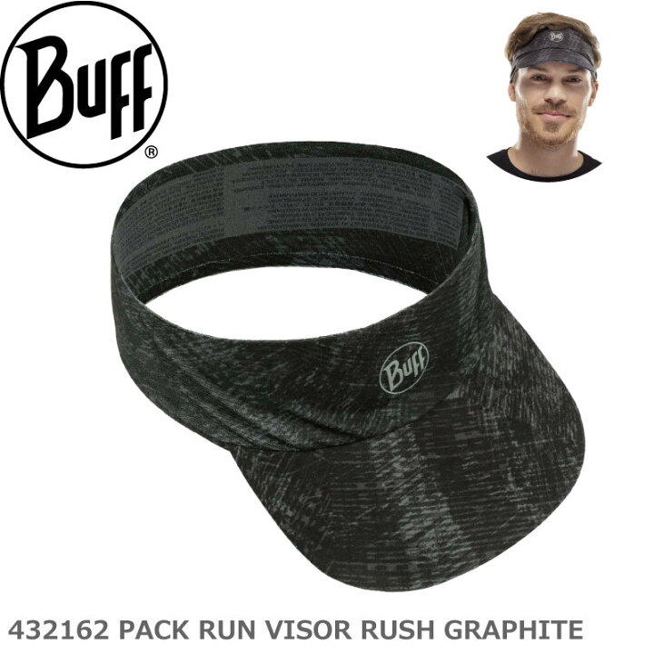 2021人気新作 BUFF*サンバイザー バフ 帽子 サンバイザー PACK SPEED VISOR R-SOLID BLACK F