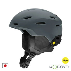 スノー：SMITH スミス DESCEND Matte Slate/Black MIPS ディセンド マットスレートーブラック ミップス/ヘルメット/スキー/スノーボード/スノボ/保護/安全/衝撃吸収/アジアンフィット/ゲレンデ/パーク/オフピステ/バックカントリー/基礎/デモ【 ナカジマスポーツ 】