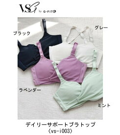 スポーツブラ VSG ビスジー デイリーサポートブラトップ VS-I003/女性の運動をサポート/機能性ギア/フロントクロス/Uバック/吸汗速乾/快適性/背面ホック/ヨガ/フィットネス/普段使い/BAJ/G-FIT【ネコポス発送】