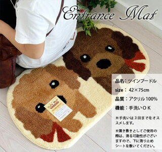 かわいい玄関マット♪手洗いOK