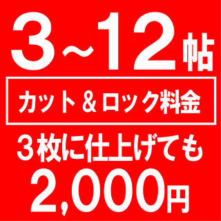 カーペットを希望サイズにカットします。3〜12帖用カット&ロック加工料