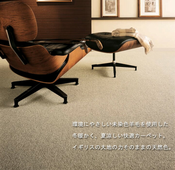 楽天市場】東リ 環境にやさしい未染色羊毛使用ウールカーペット 江戸間 