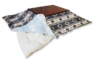 こたつカバー 上掛けカバー 正方形 長方形 大判 小判 アンデス ネイティブ マルチカバー こたつ布団カバー 洗える 綿100% 日本製