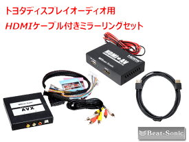 ビートソニック AVX02＋IF36＋HDC2A トヨタ ディスプレイオーディオ用 外部入力アダプター iPhone iPad ミラーリング（HDMIケーブル2m）セット