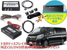 ビートソニック AVX04＋IF36＋HDC2A トヨタ グランエース R1/12 〜 ディスプレイオーディオ 純正CD/DVDデッキ装着車専用 iPhone iPad ミラーリング（HDMIケーブル2m）セット