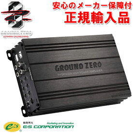 正規輸入品 グラウンドゼロ Ground Zero GZHA MINI FOUR 4ch パワーアンプ 定格出力 80W×4ch (4Ω)