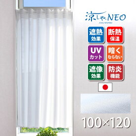 エコナレース [ 100cm幅×120cm丈 ] カフェカーテン【メール便送料無料】遮熱 断熱 小窓 小さな窓 細窓 縦長窓 廊下 トイレ つっぱり棒 ホワイト 白 無地 おしゃれ オシャレ かわいい シンプル 日本製 防炎 冷房効率 暖房効率 冷暖房効率 採光 プライバシー FIX窓 sf