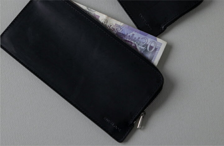 楽天市場】革 財布 レザー 本革 黒 エンベロープ 長財布【 ENVELOPE 