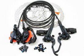 【即納】【高性能】シマノ（SHIMANO） DEORE SLX 油圧ディスクブレーキ　BL-M7100　BR-M7100 SM-RT26 ローター付　前後セット ブラック★自転車パーツ