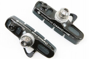 【即納】MicrOHERO カーボンリム用 キャリパーブレーキ カートリッジ式 ブレーキシュー BC-M590VC ブラック CNCアルミ合金ハウジング シマノ/スラム互換 ロード用