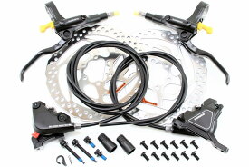 【即納】シマノ（SHIMANO）　クロスバイク用　ワイヤ内装対応　フラットマウント　高性能 油圧ディスクブレーキ BR-UR300 BL-MT200 SM-RT26　160mm 軽量 ウェブローター 付 前後セット ブラック