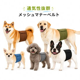 マナーベルト 犬 男の子 メッシュ 通気性抜群 夏用 マーキング防止 お漏らし対策 犬用おむつカバー 洗える ズレにくい シニア犬 介護用 高齢犬 オス犬 腹巻き 軽量 ムレにくい 消臭 かぶれ対策 去勢 交配 お出かけ 散歩 S M L XL XXL 5カラー【楽天ランキング1位受賞】