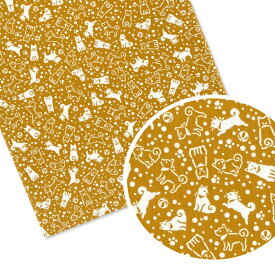 てぬぐい 小紋柄 犬