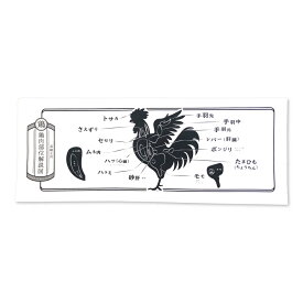 特価品　てぬぐい くらし日和 鶏の部位