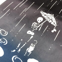 注染てぬぐいkenema無常雨夜遊歩