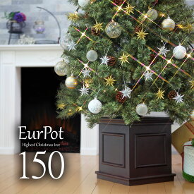【スーパーSALE30%OFF】クリスマスツリー おしゃれ 北欧 150cm 高級 ヨーロッパトウヒツリー オーナメント 飾り セット ツリー ヌードツリー ornament Xmas tree EurPot ベツレヘムの星 S