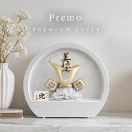 Premo公式 五月人形 コンパクト ケース飾り アクリル おしゃれ 兜飾り 端午の節句 5月人形 インテリア【…