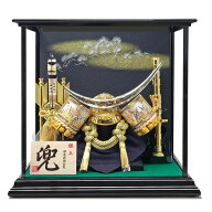 【3/4 20時~先着10%OFFクーポン＆P最大14倍】五月人形 コンパクト おしゃれ 伊達政宗 ゴールド ケース飾…