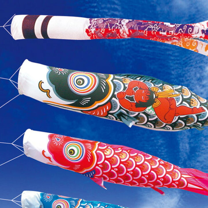 楽天市場】こいのぼり 鯉のぼり金太郎ゴールド鯉5m単品【当店で無料で 