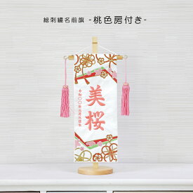 【先着1000名10％OFFクーポン】雛人形 名前旗 女の子 刺繍 雛祭り 節句 コンパクト 小サイズ 初節句 おひなさま ひな人形 ひな祭り