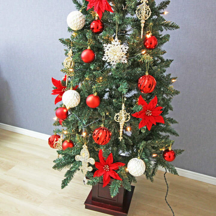 楽天市場】クリスマスツリー 豪華3点セット 木製ポット おしゃれ 