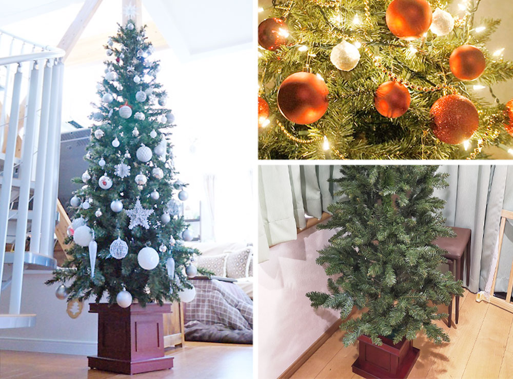楽天市場】クリスマスツリー 北欧 おしゃれ ウッドベーススリムツリー 