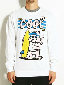 Polar Skate Co., (ポーラー) トレーナー スウェット The Cool Cat Sweatshirt White スケボー SKATE SK8 スケートボード