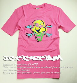 ICECREAM (アイスクリーム) Tシャツ WARHOLA T-SHIRT Pink スケボー SKATE SK8 スケートボード HIPHOP ヒップホップ