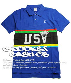 CROOKS & Castles (クルックス アンド キャッスルズ) ポロシャツ 半袖 Men’s Knit S/S Polo Blue