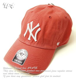 ’47 (フォーティセブン) FORTYSEVEN ヤンキース (ニューヨーク) キャップ Yankees ’47 CLEAN UP Island Red メジャーリーグ MLB ベースボール