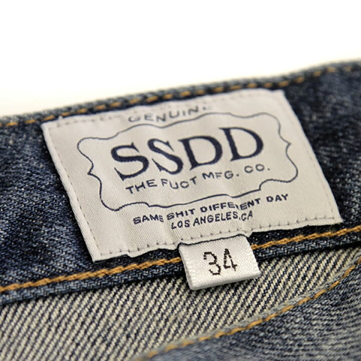 楽天市場】FUCT SSDD (ファクト) デニム ジーンズ DAMAGED DENIM Blue 