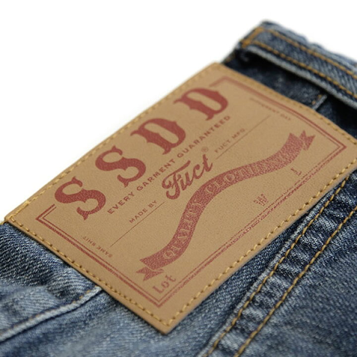楽天市場】FUCT SSDD (ファクト) デニム ジーンズ DAMAGED DENIM Blue 