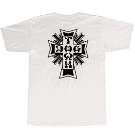Dogtown Skateboards (ドッグタウン) Tシャツ Cross Logo T-Shirt White / Black スケボー SKATE SK8 スケートボード HARD CORE PUNK ハードコア パンク