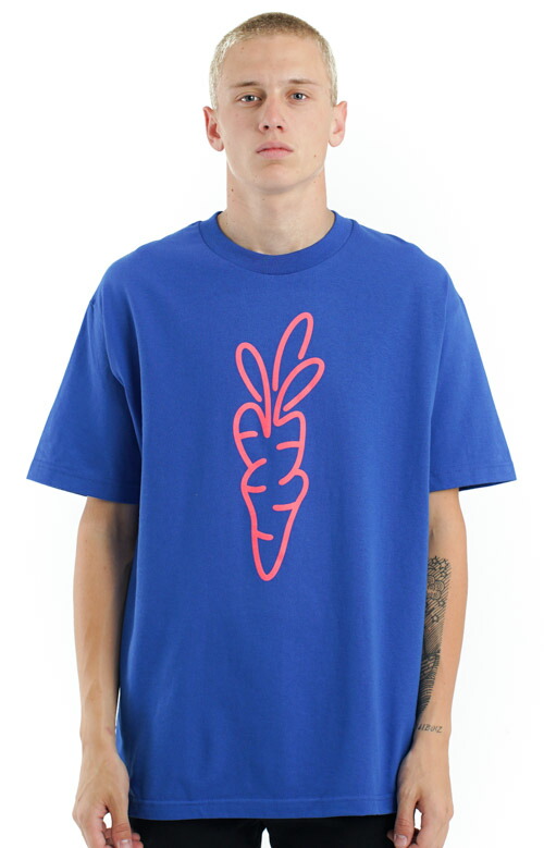 【80%OFF!】 Carrots Tシャツ 半袖 キャロッツ Logo T-Shirt Royal Blue Anwar スケボー SKATE SK8 HIPHOP ヒップホップ スケートボード スノーボード SURF HARD サーフ パンク レゲエ ラッピング無料 PUNK reggae ハードコア CORE スノボー Snowb