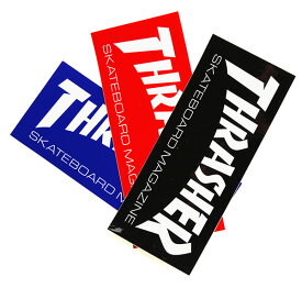 THRASHER (スラッシャー) US 中判 ステッカー シール Skate Mag Medium Sticker (Black/Red/Blue) スケボー SK8 スケートボード