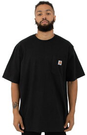 CARHARTT (カーハート) US Tシャツ Workwear Pocket T-Shirt Black ポケット付 (K87)