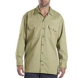 Dickies (ディッキーズ) US 長袖 ワークシャツ Long Sleeve Work Shirt Khaki (574)