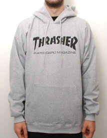 Thrasher (スラッシャー) US パーカー プルオーバー Skate Mag Pullover Hood Grey スケボー SKATE SK8 スケートボード