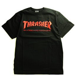 Thrasher (スラッシャー) JP Tシャツ Mag Logo s/s Tee Black×Red スケボー SKATE SK8 スケートボード