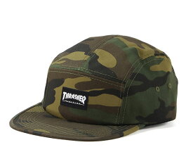 Thrasher (スラッシャー) US ファンネルキャップ 帽子 キャップ Adjustable 5 Panel Hat Camo 迷彩 スケボー SKATE SK8 スケートボード