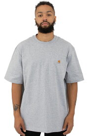 CARHARTT (カーハート) US企画 Tシャツ 半袖 K87 Workwear Pocket T-Shirt Heather Grey ポケット付き