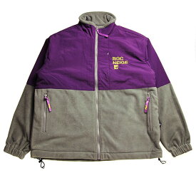 FILA HERITAGE (フィラ) フリースジャケット ROC NEIGE Fleece Jacket Purple×Grey