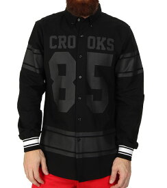 CROOKS & Castles (クルックス アンド キャッスルズ) シャツ 長袖 Ravager Woven L/S Button Down Shirt Black