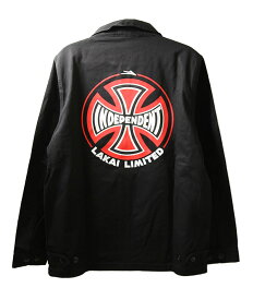 Lakai x Independent Truck Co. (ラカイ/インディペンデント) ジャケット ブルゾン Indy Garage Jacket Black スケボー SKATE SK8 スケートボード