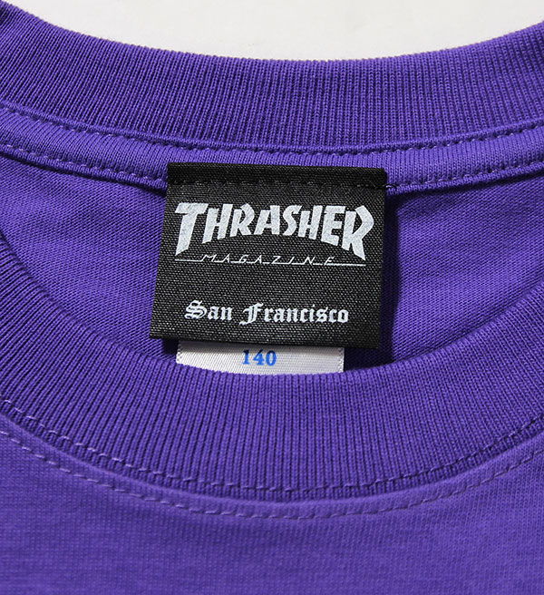 Thrasher スラッシャー キッズ Tシャツ 子供 Kids Mag Logo T Shirt Purple Jp企画 スケボー Skate Sk8 Punk カジュアル Surf ハードコア Sno Hiphop スノーボード スケートボード Reggae レゲエ 直営ストア サーフ Core Hard ヒップホップ ストリート パンク スノボー