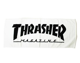 Thrasher (スラッシャー) JP フェイスタオル 今治タオル Mag Logo Face Towel White スケボー SKATE SK8 スケートボード